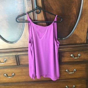 Pink tank top with tie back, formal